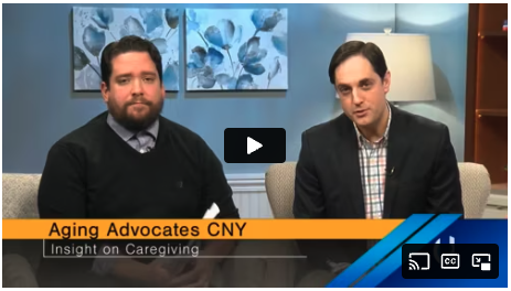 Aging Advocates CNY were featured on News Channel 9's Bridge Street TV segment to speak about their authority on senior care management. They are care management specialists and they focus on senior care management throughout Syracuse and Central New York with a focus on Fayetteville, Manlius, East Syracuse, Dewitt, Jamesville, Cazenovia, Minoa, Kirkville and Chittenango.